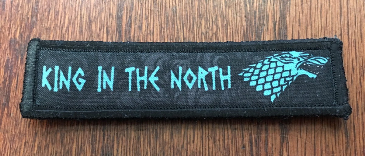 1x4" King in the North Game of Thrones Morale Patch Morale Patches Redheaded T Shirts