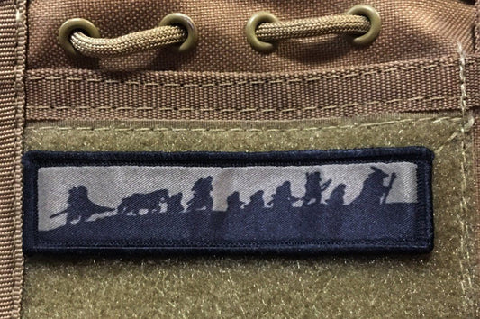 1x4 Lord of the Rings Fellowship Morale Patch Morale Patches Redheaded T Shirts