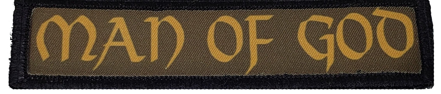 1x4 Man of God Morale Patch Morale Patches Redheaded T Shirts