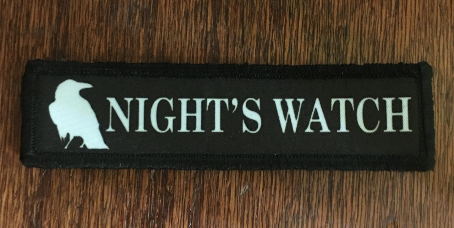 1x4 Nights Watch Game of Thrones Morale Patch Morale Patches Redheaded T Shirts