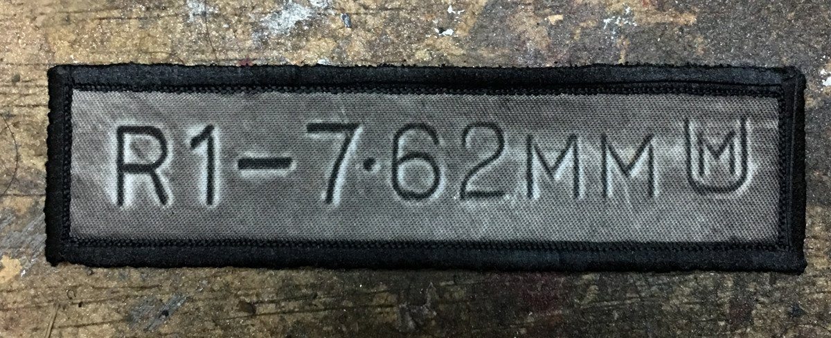 1x4 R1 Battle Rifle Morale Patch Morale Patches Redheaded T Shirts