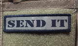 1x4 'Send It' Sniper Morale Patch Morale Patches Redheaded T Shirts 