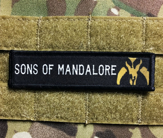 1x4 Star Wars Sons of Mandalore Velcro Morale Patch Morale Patches Redheaded T Shirts