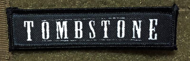 1x4 Tombstone Movie Logo Morale Patch Morale Patches Redheaded T Shirts