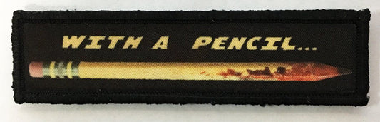 1x4 With A Pencil John Wick Velcro Morale Patch Morale Patches Redheaded T Shirts