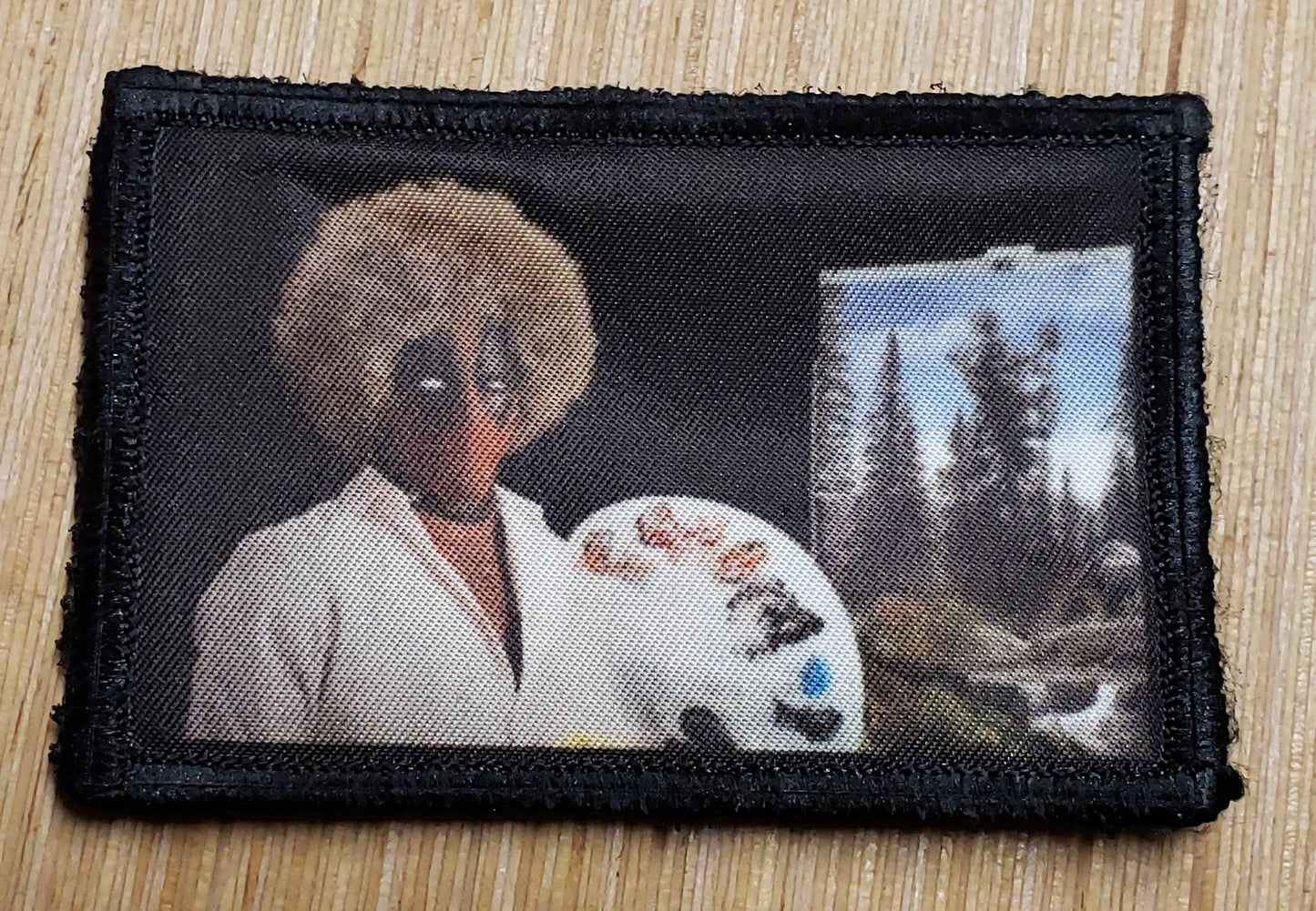 2x3 Deadpool Bob Ross Morale Patch Morale Patches Redheaded T Shirts