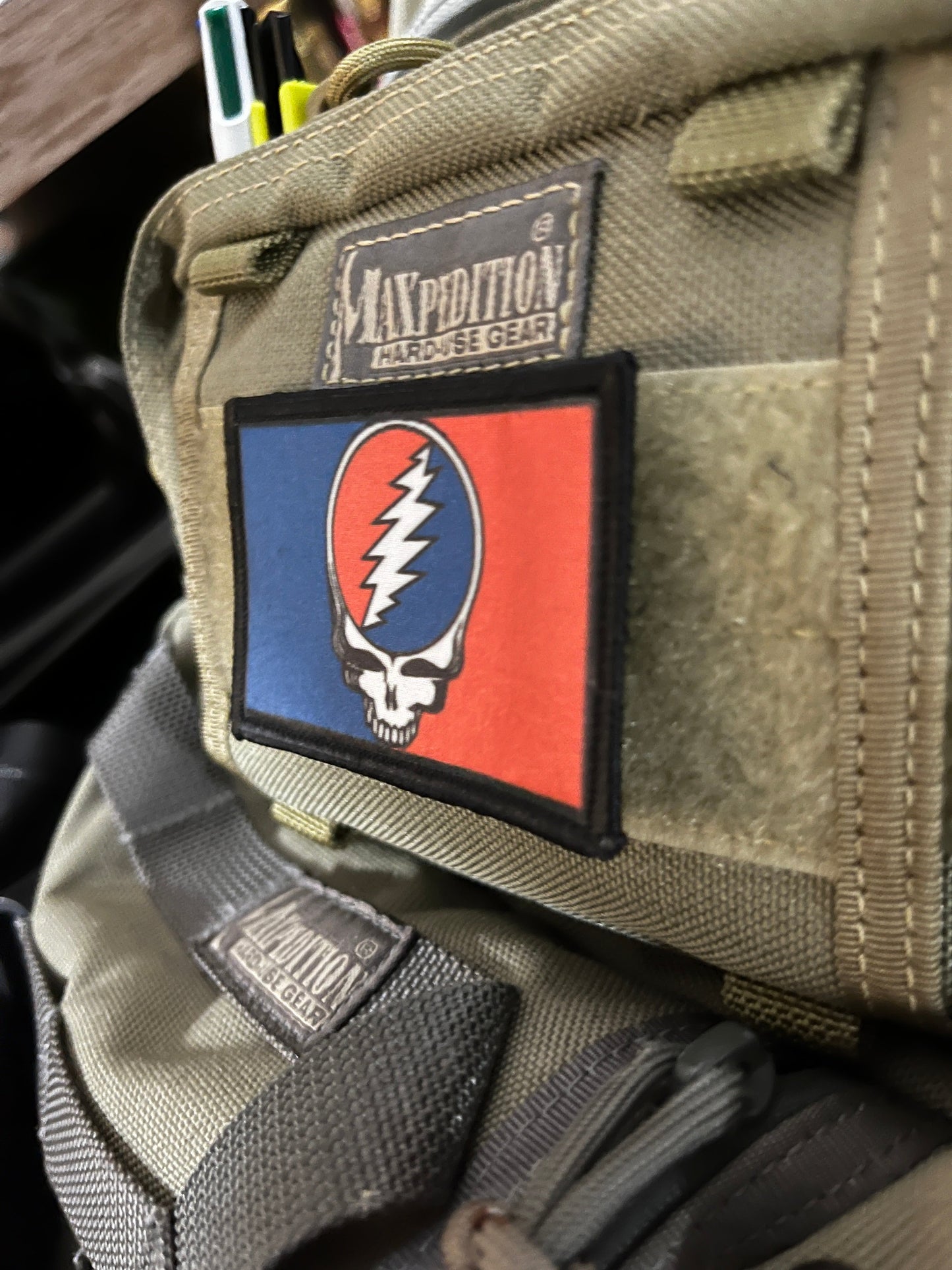 2x3 Steal Your Face Morale Patch Morale Patches Redheaded T Shirts