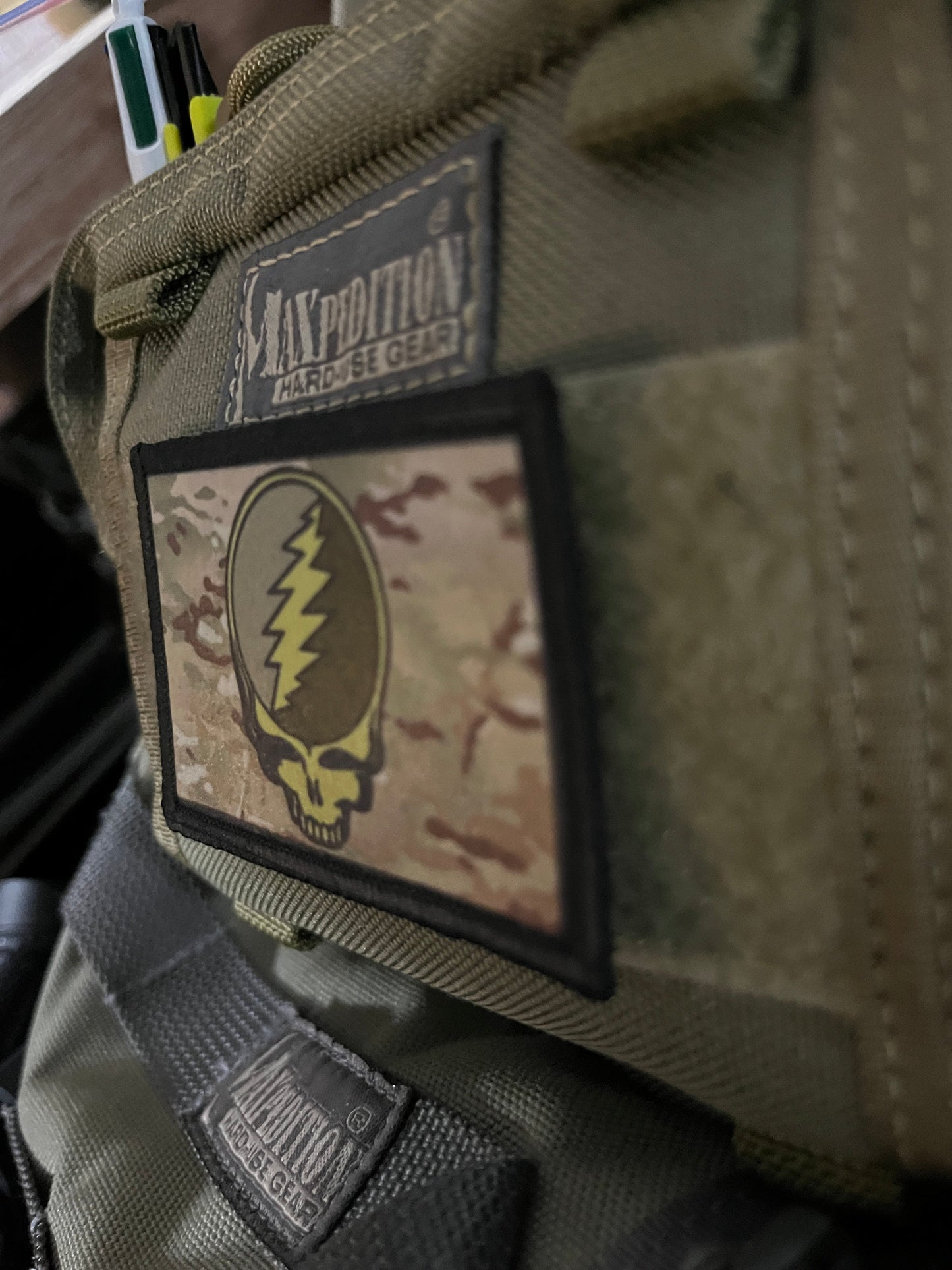 2x3" Subdued Steal Your Face Morale Patch Morale Patches Redheaded T Shirts