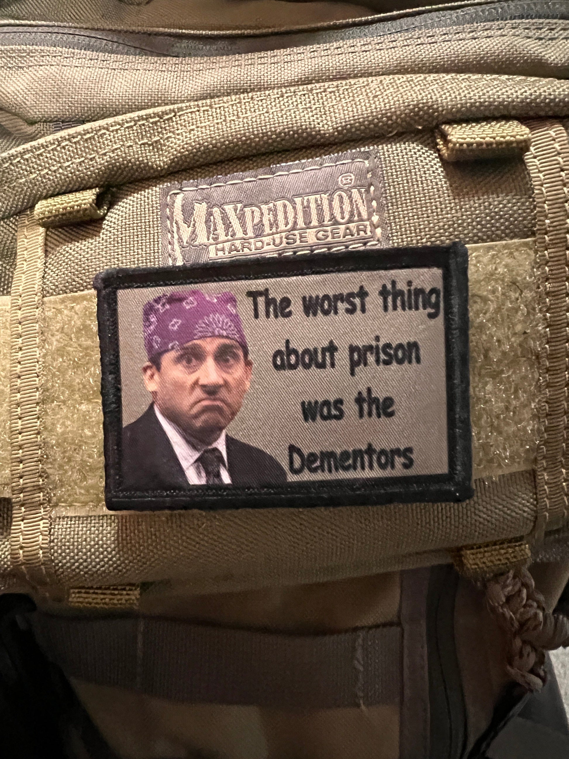 2x3 The Office Prison Mike Dementors Morale Patch Morale Patches Redheaded T Shirts