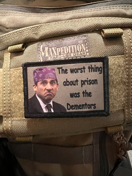 2x3 The Office Prison Mike Dementors Morale Patch Morale Patches Redheaded T Shirts