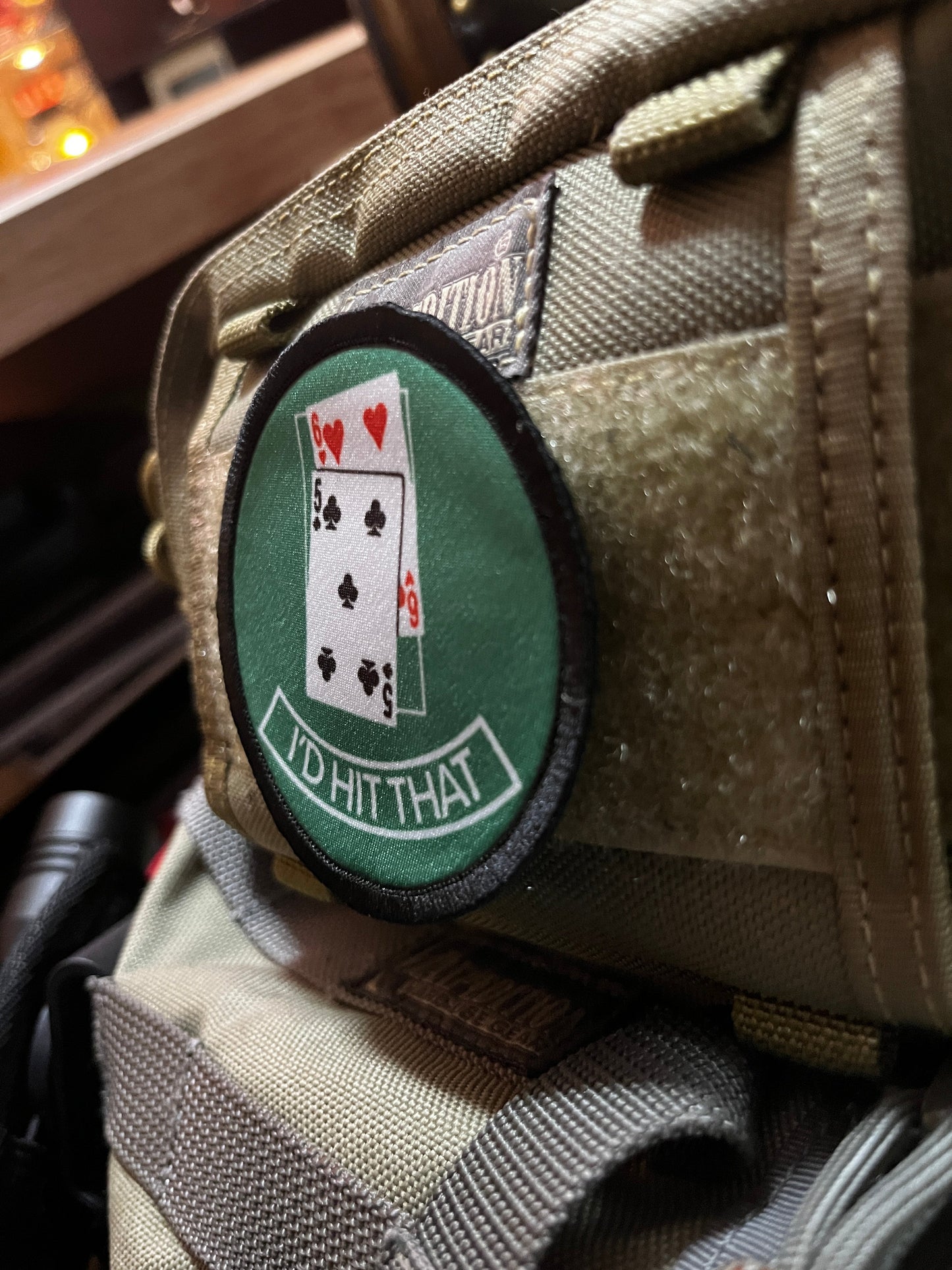 3" Blackjack I'd Hit That Morale Patch Morale Patches Redheaded T Shirts