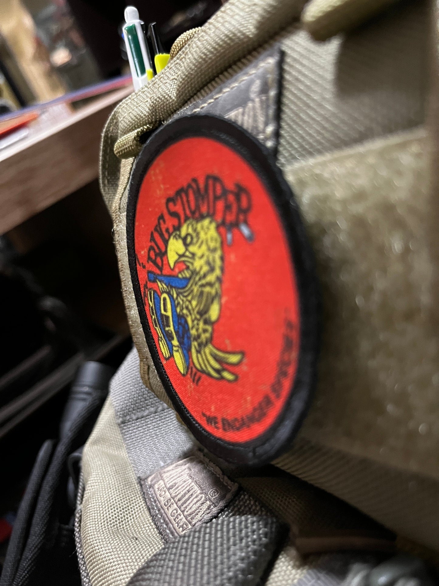 3" Bug Stomper Morale Patch Morale Patches Redheaded T Shirts