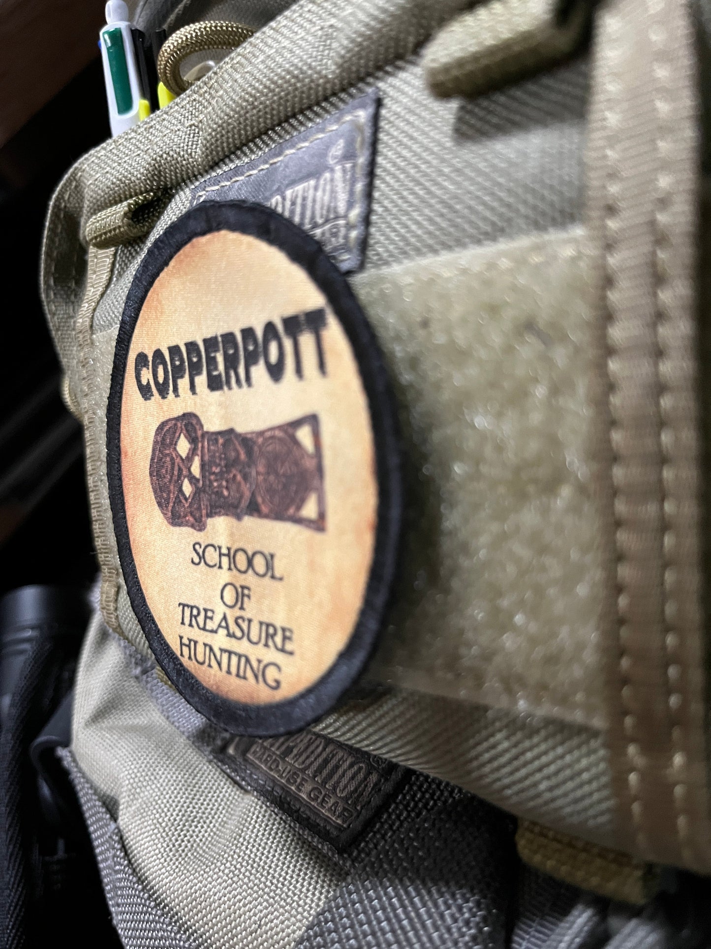3" Copperpott School of Treasure Hunting Morale Patch Morale Patches Redheaded T Shirts