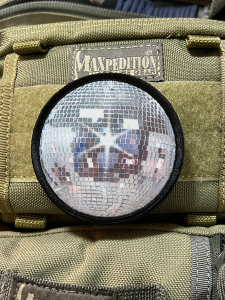 Throw Recycled Discs Patch (Velcro On Backside)