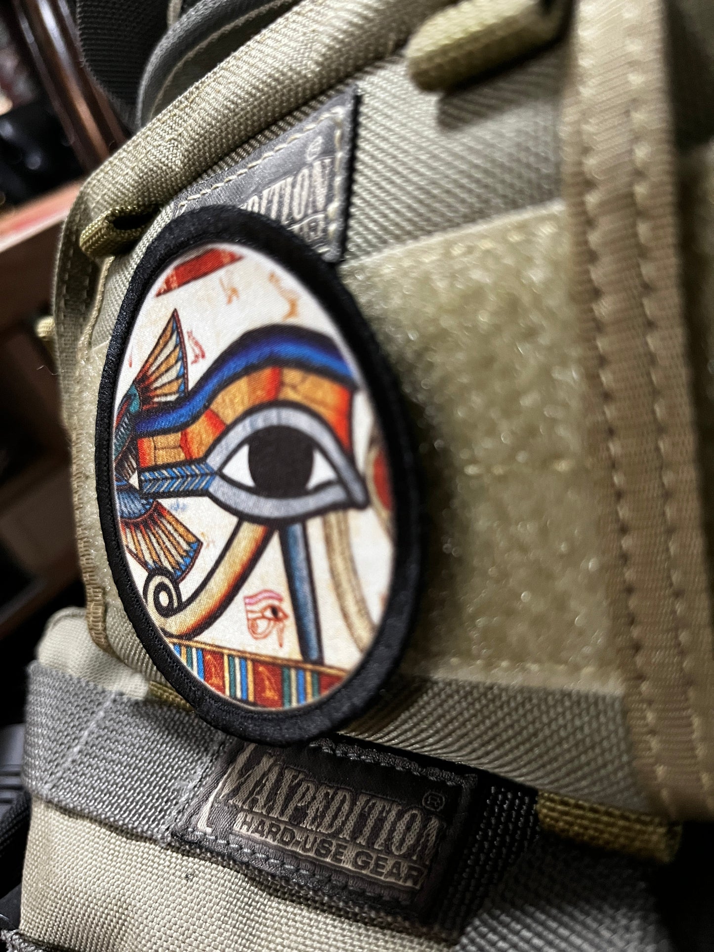 3" Egyptian Eye of Ra Morale Patch Morale Patches Redheaded T Shirts