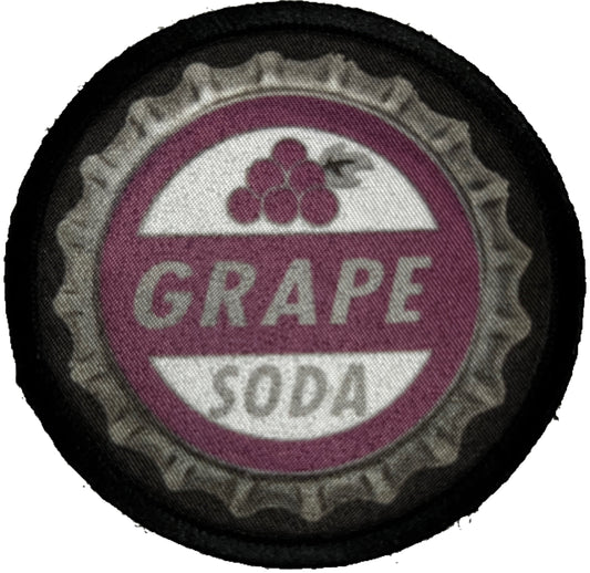 3" Grape Soda Bottle Cap Morale Patch Morale Patches Redheaded T Shirts