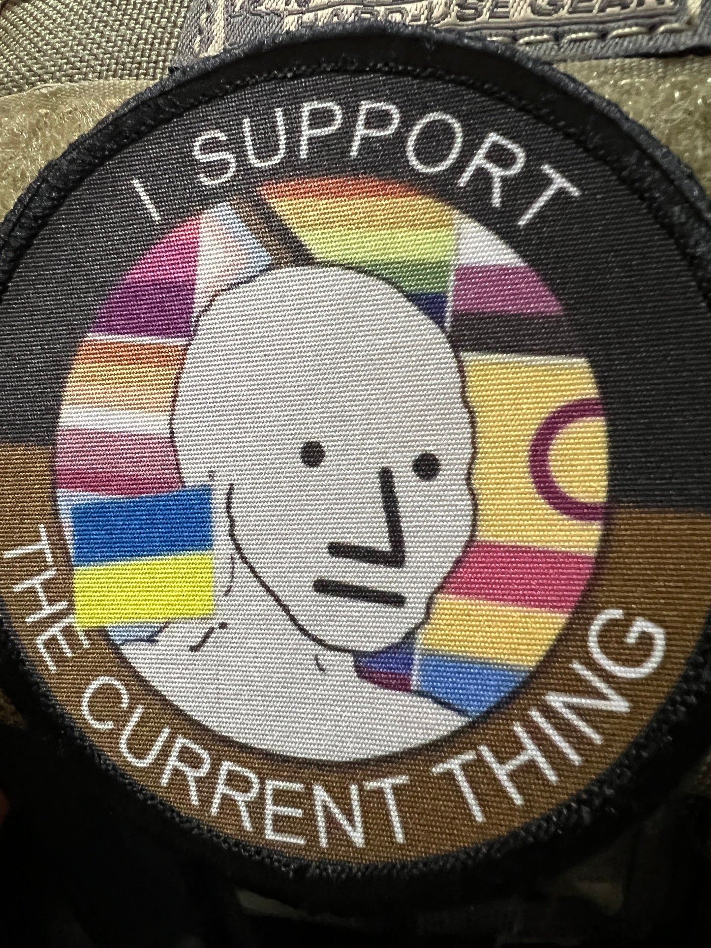 3" I Support the Current Thing Morale Patch Morale Patches Redheaded T Shirts