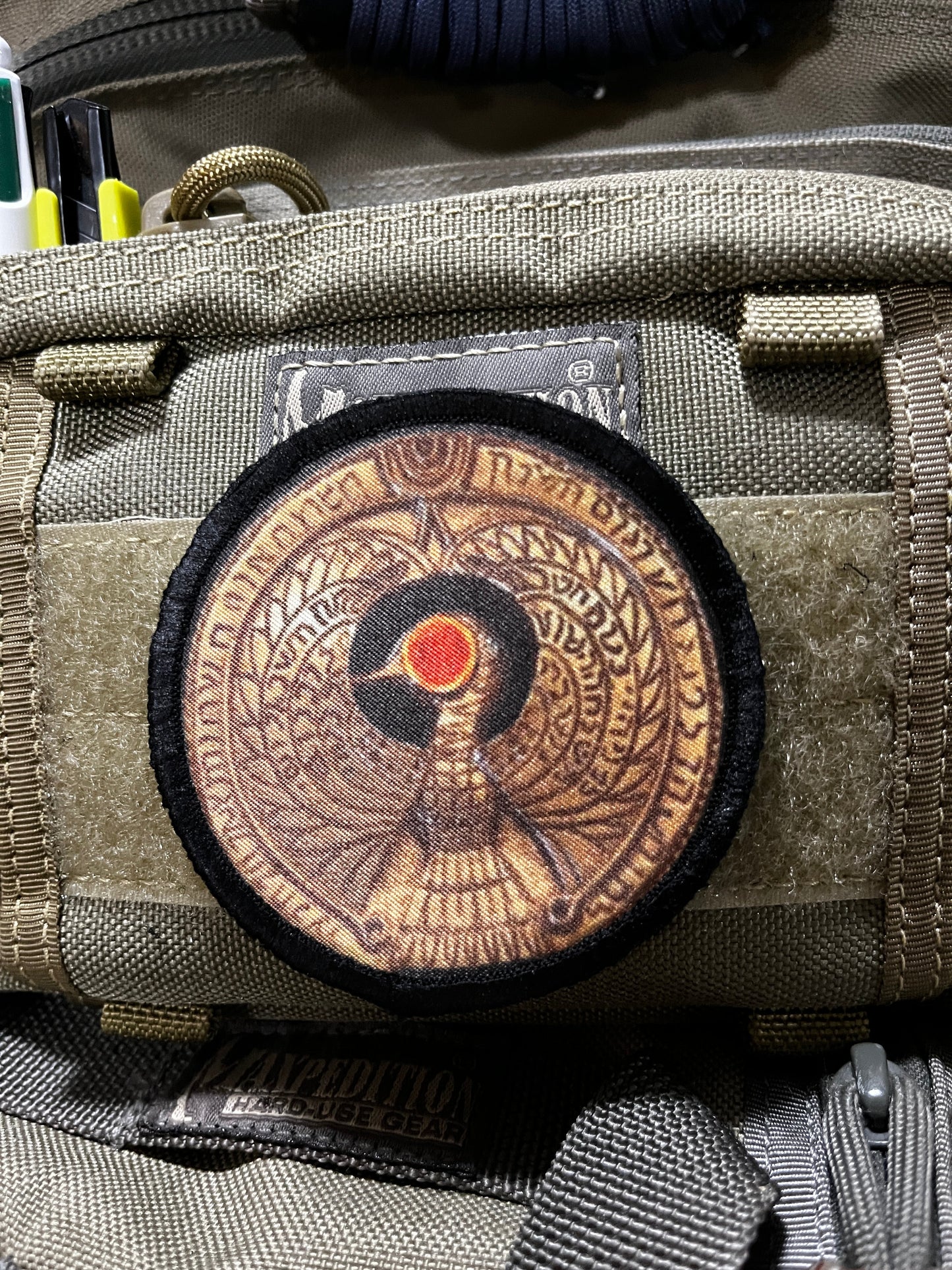 3" Indiana Jones Staff of Ra Medallion Morale Patch Morale Patches Redheaded T Shirts
