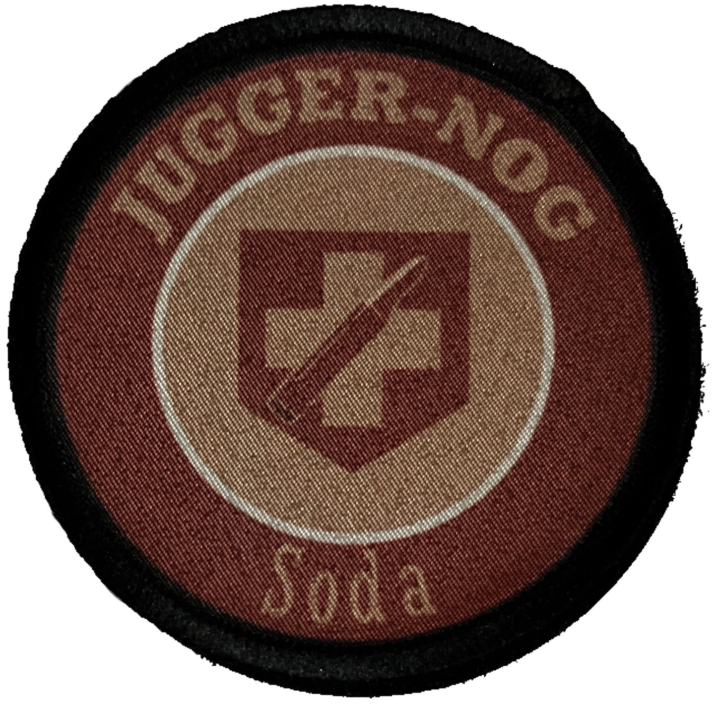 3" Jugger-Nog Soda Morale Patch Morale Patches Redheaded T Shirts