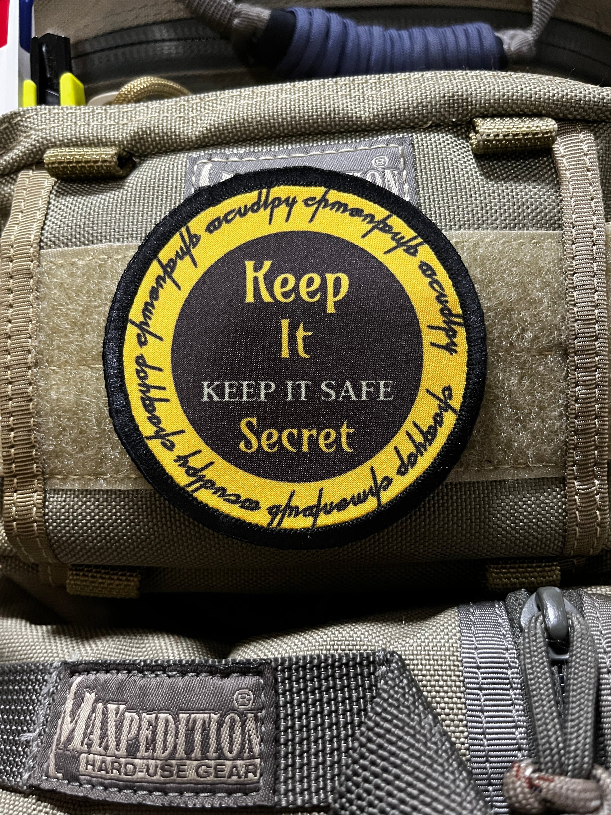 3" Keep it Secret Keep it Safe Morale Patch Morale Patches Redheaded T Shirts