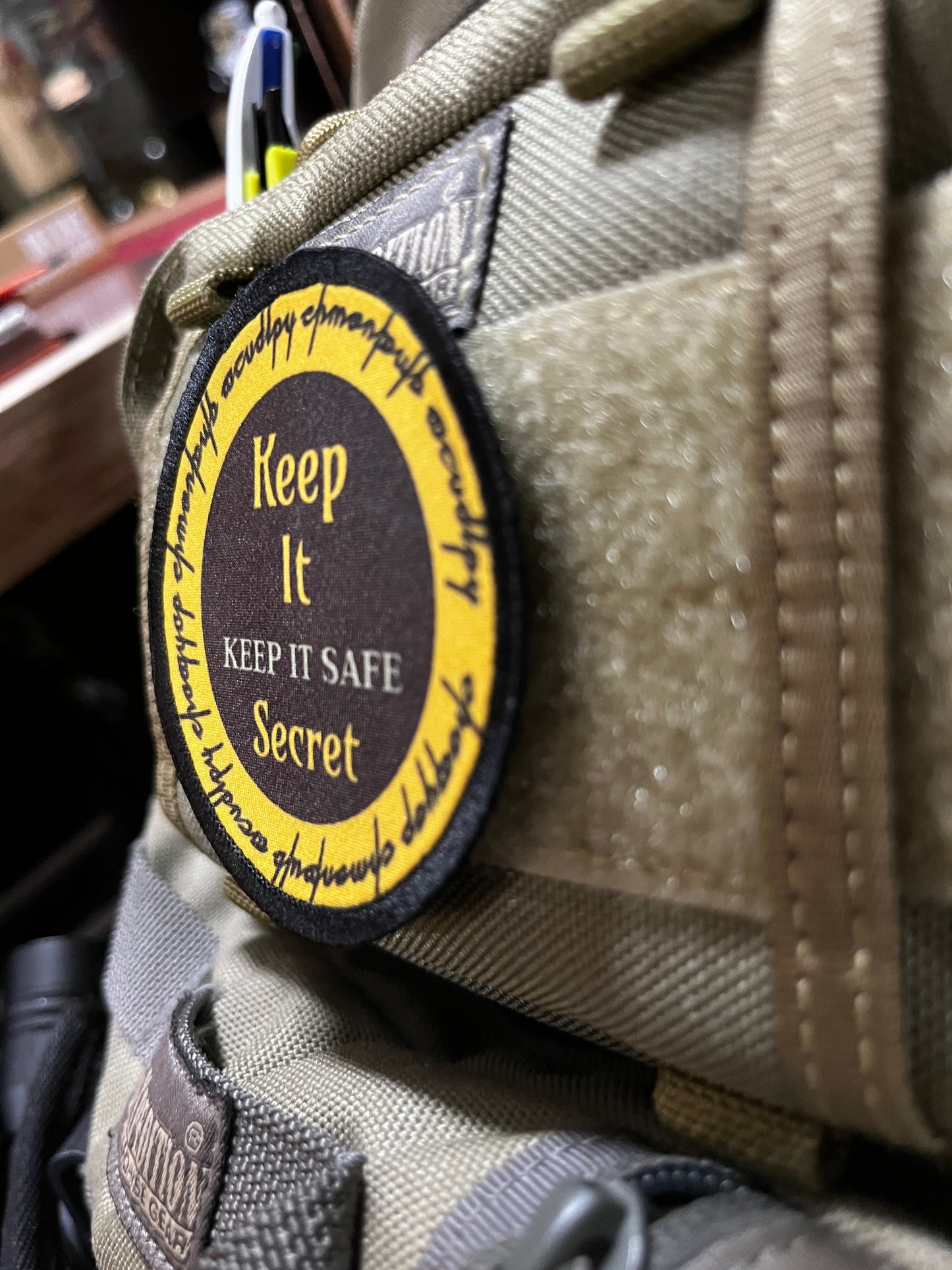 3" Keep it Secret Keep it Safe Morale Patch Morale Patches Redheaded T Shirts