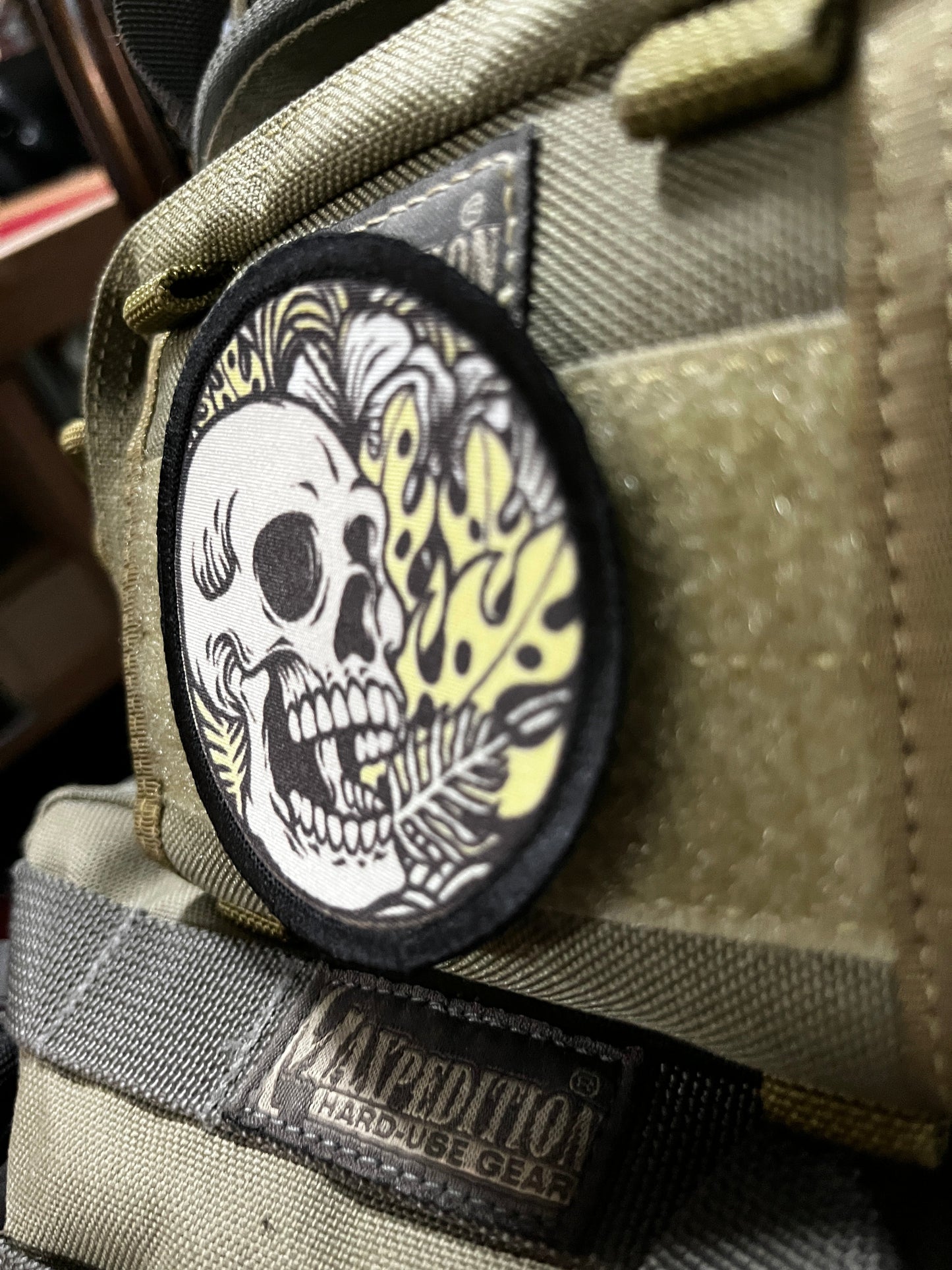 3" Skull Tattoo Morale Patch Morale Patches Redheaded T Shirts