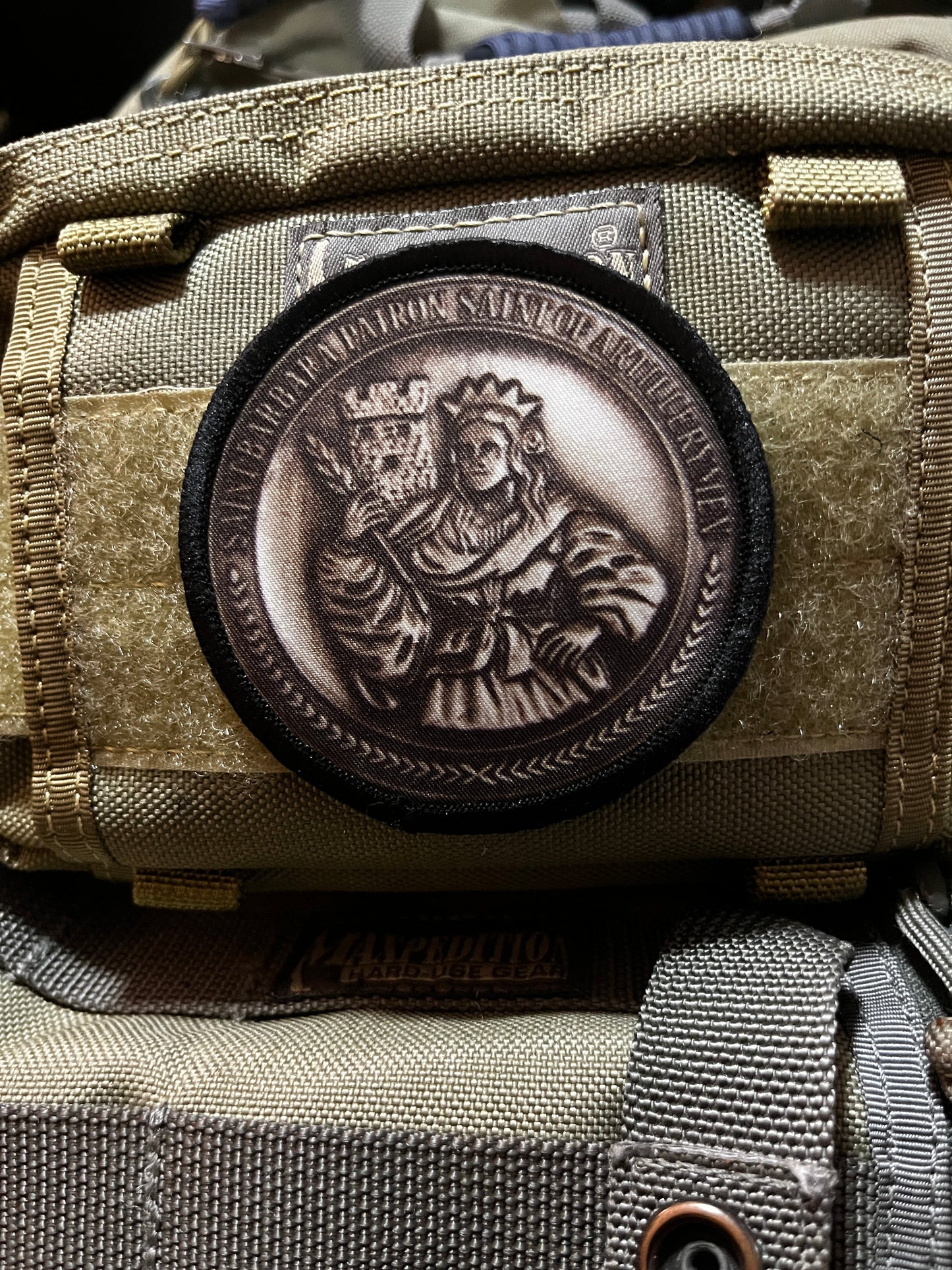 3" St Barbara Medal Patron Saint of Artillerymen Morale Patch Morale Patches Redheaded T Shirts