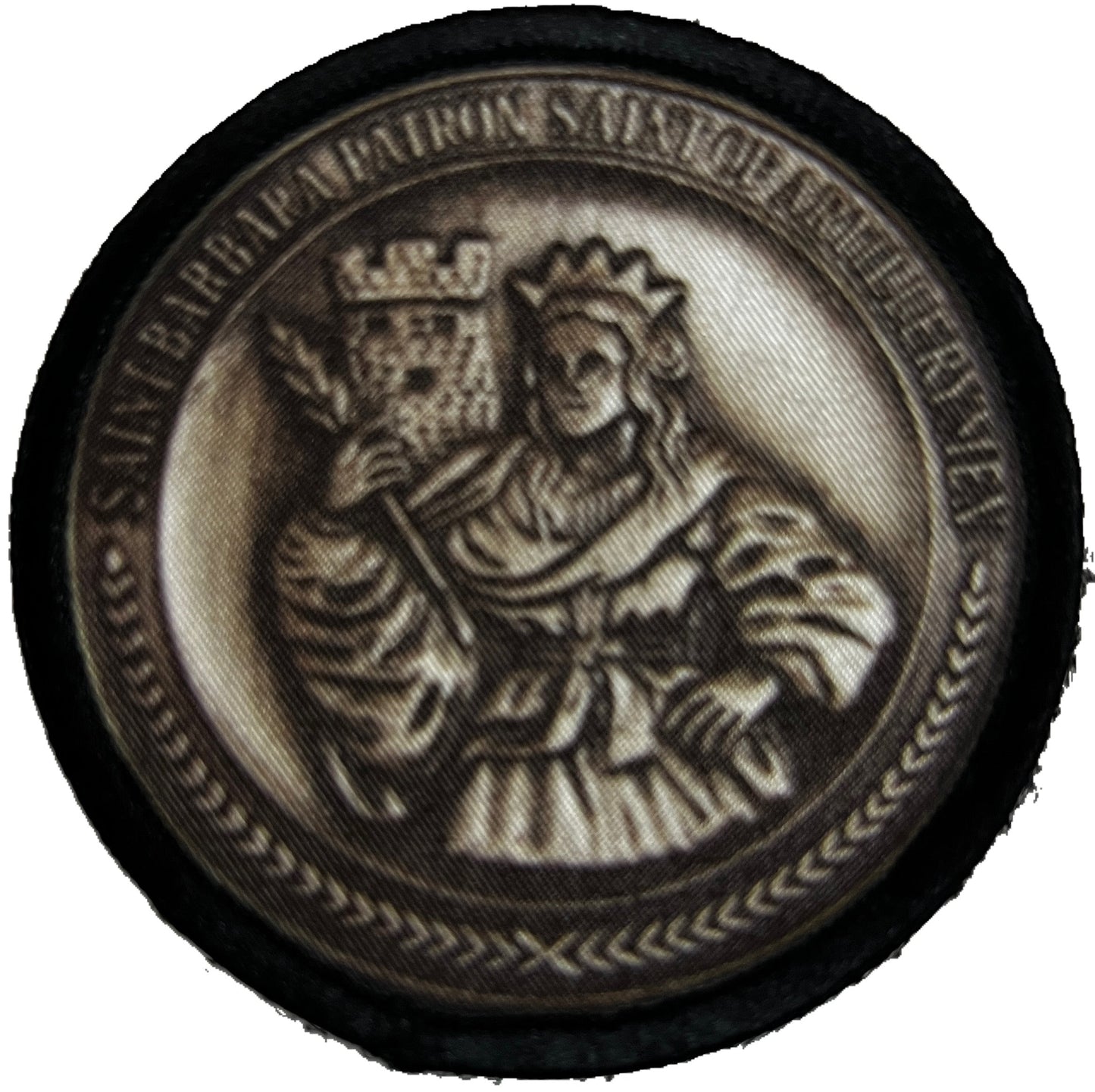 3" St Barbara Medal Patron Saint of Artillerymen Morale Patch Morale Patches Redheaded T Shirts