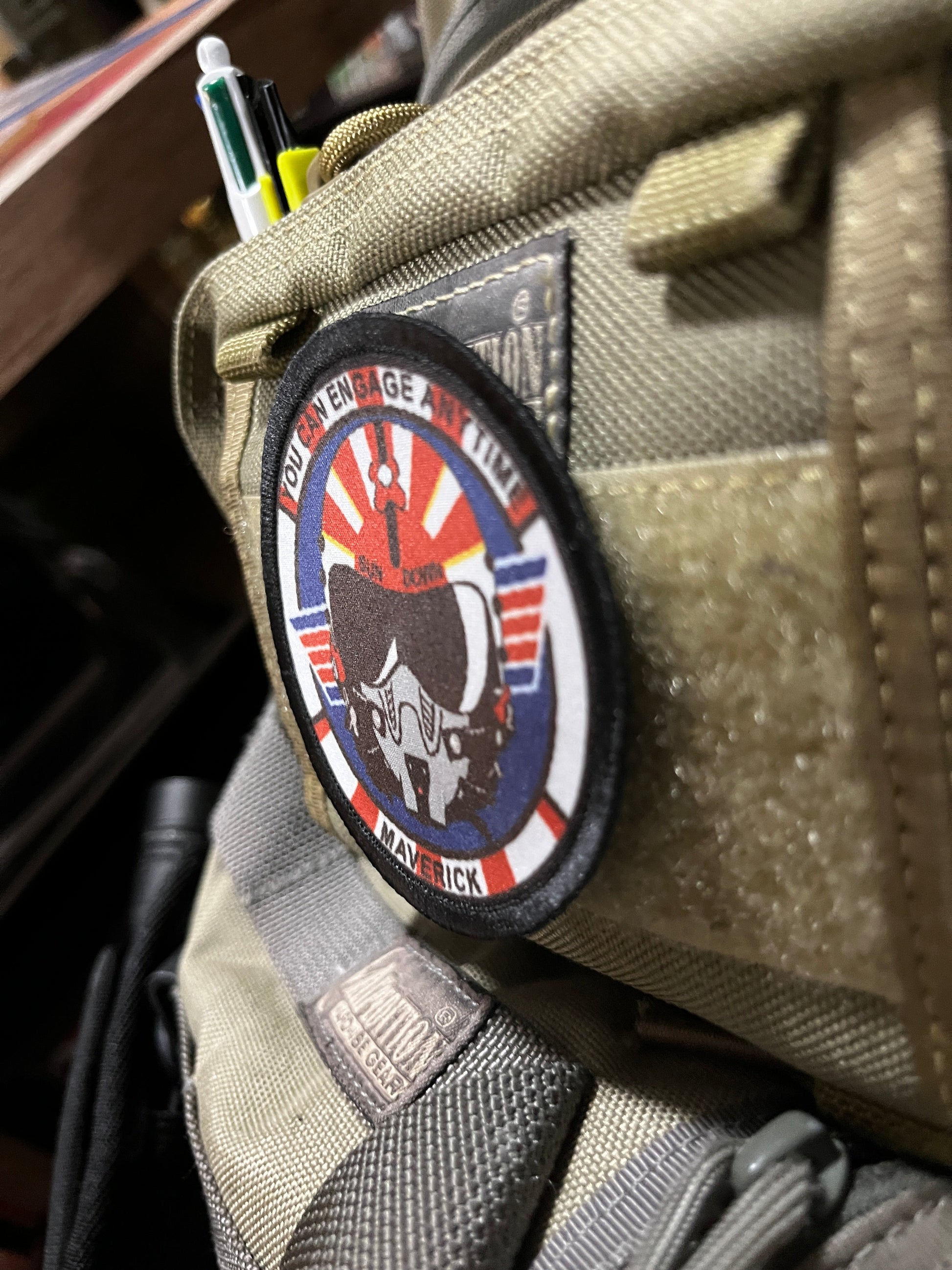 3" Top Gun Sundown F14 Tomcat Morale Patch Morale Patches Redheaded T Shirts
