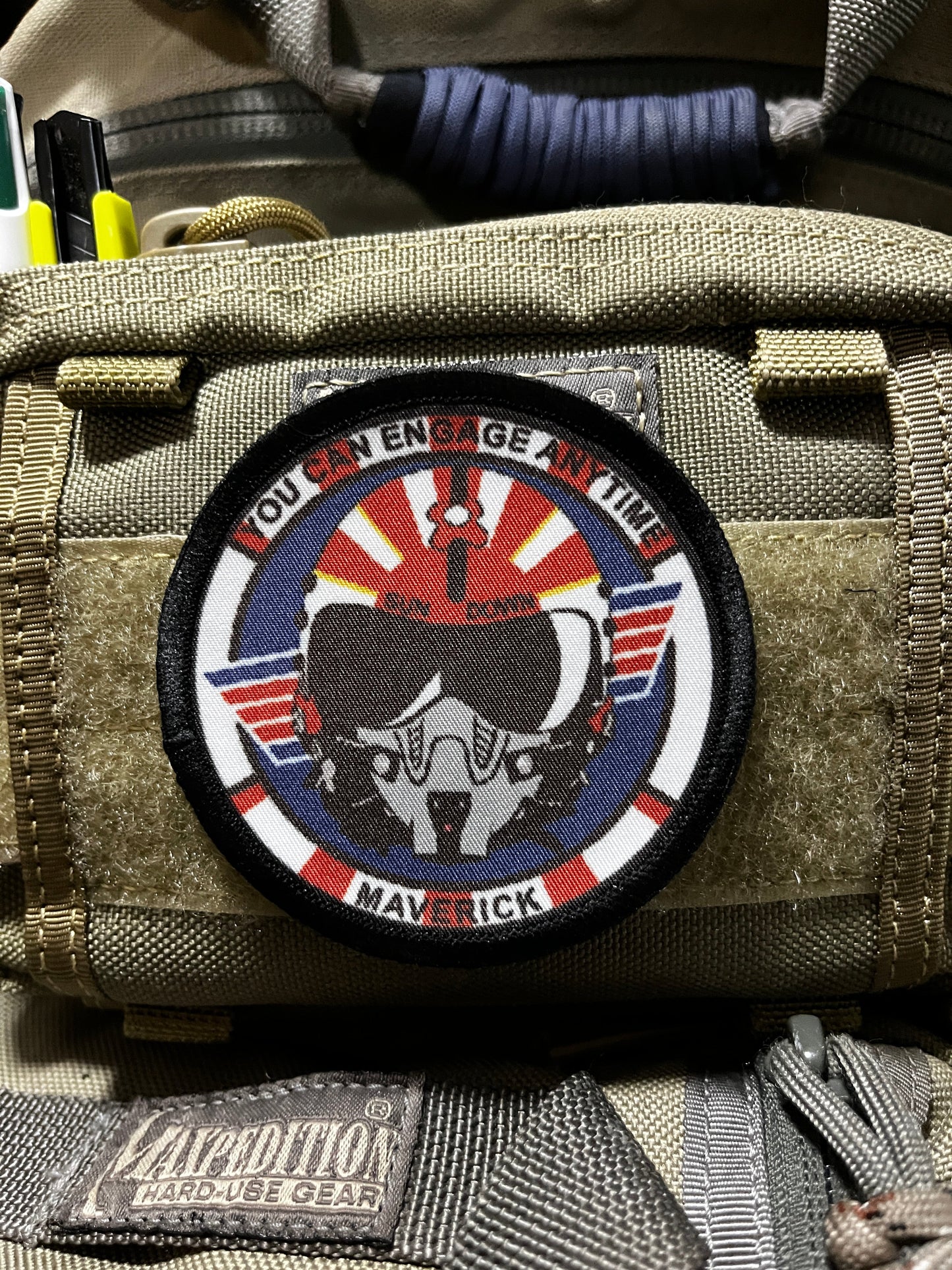 3" Top Gun Sundown F14 Tomcat Morale Patch Morale Patches Redheaded T Shirts