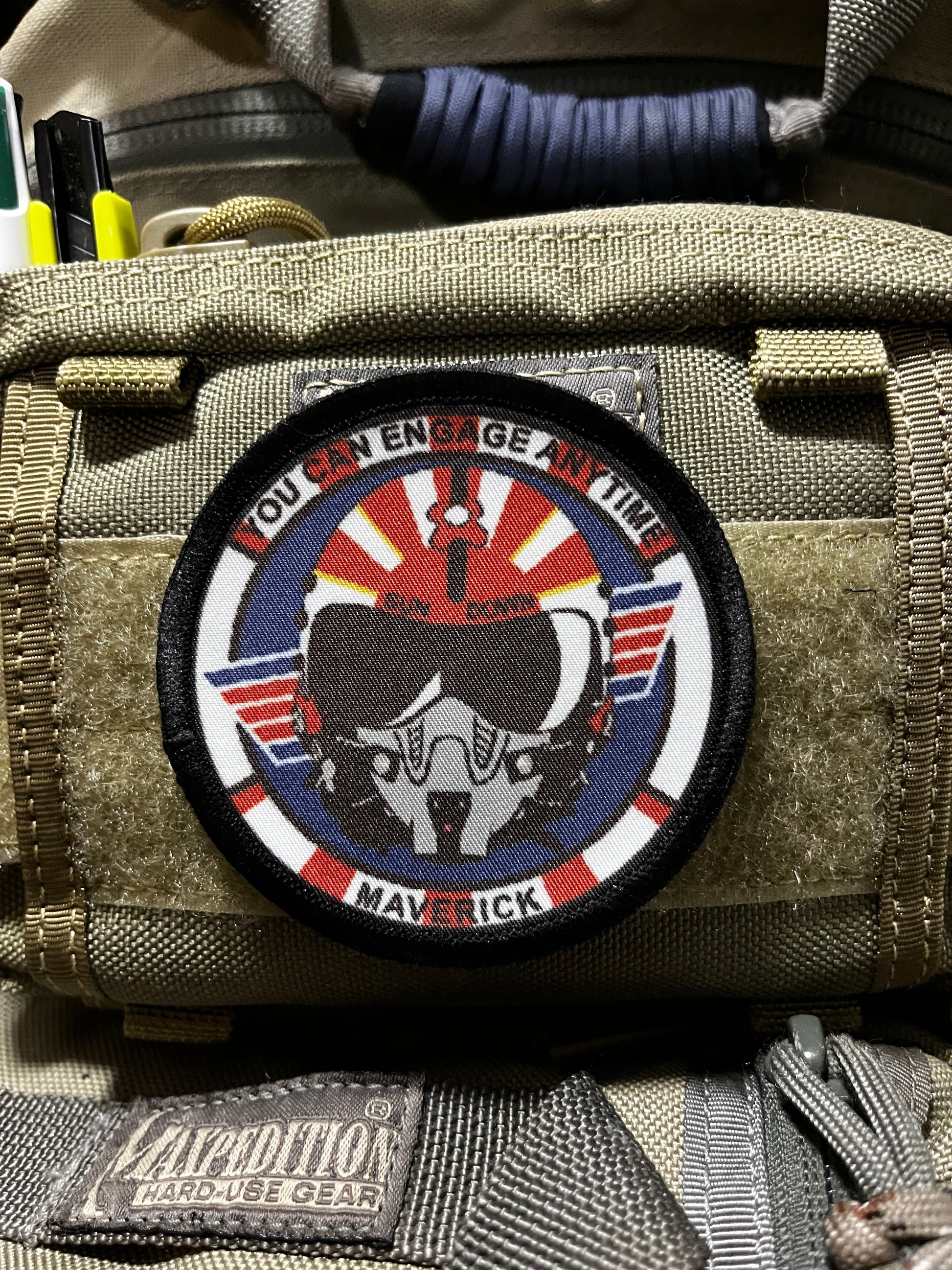 3" Top Gun Sundown F14 Tomcat Morale Patch Morale Patches Redheaded T Shirts