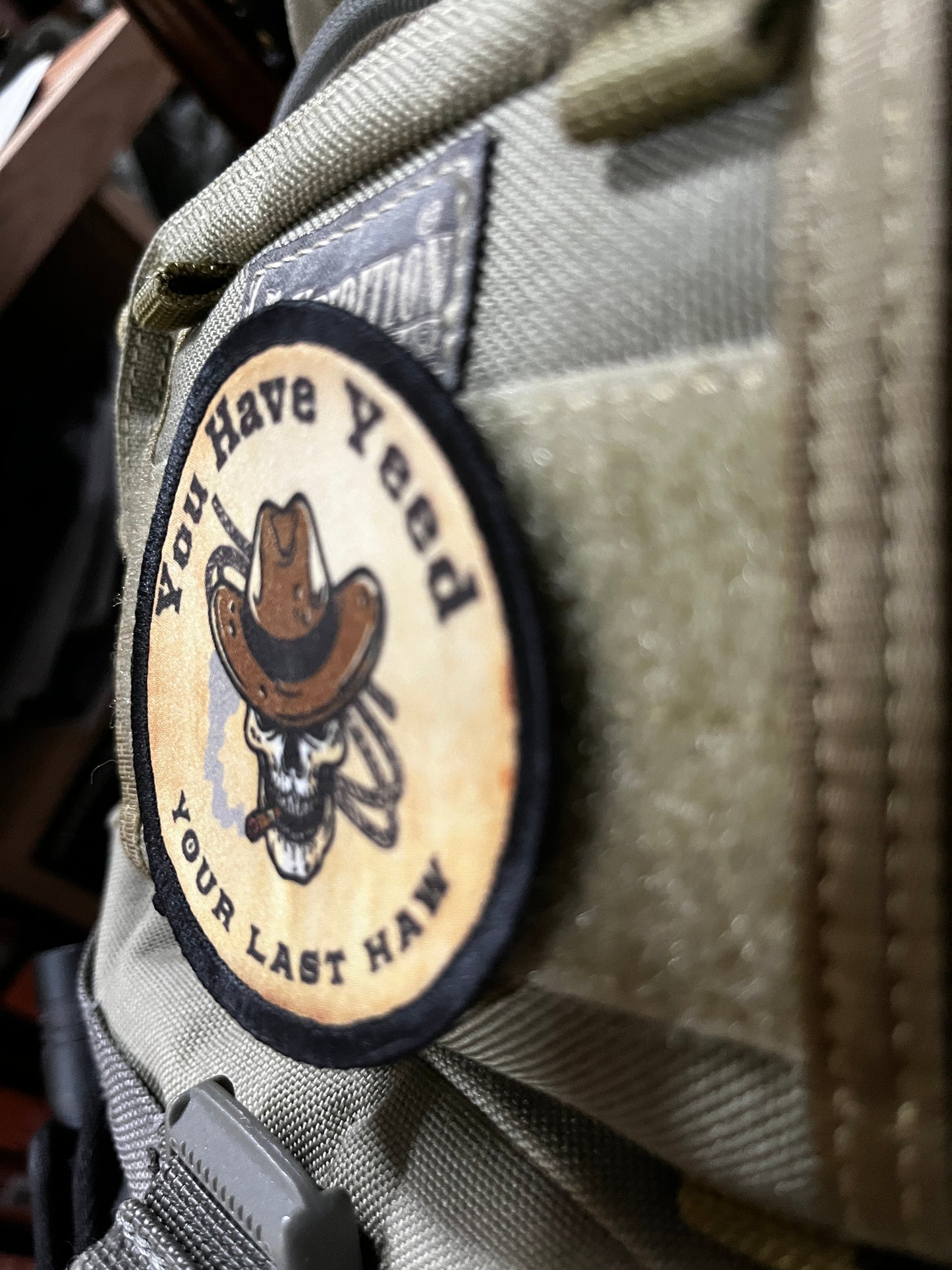 3" Yeed Your Last Haw Morale Patch Morale Patches Redheaded T Shirts