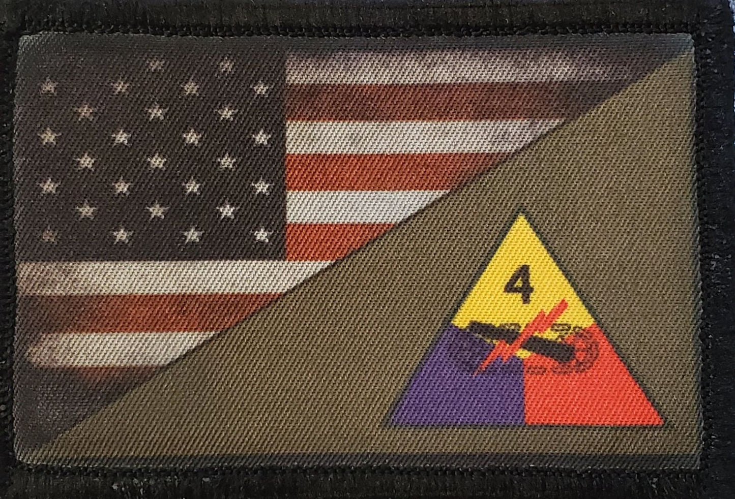 4th Armored Division Morale Patch Morale Patches Redheaded T Shirts 