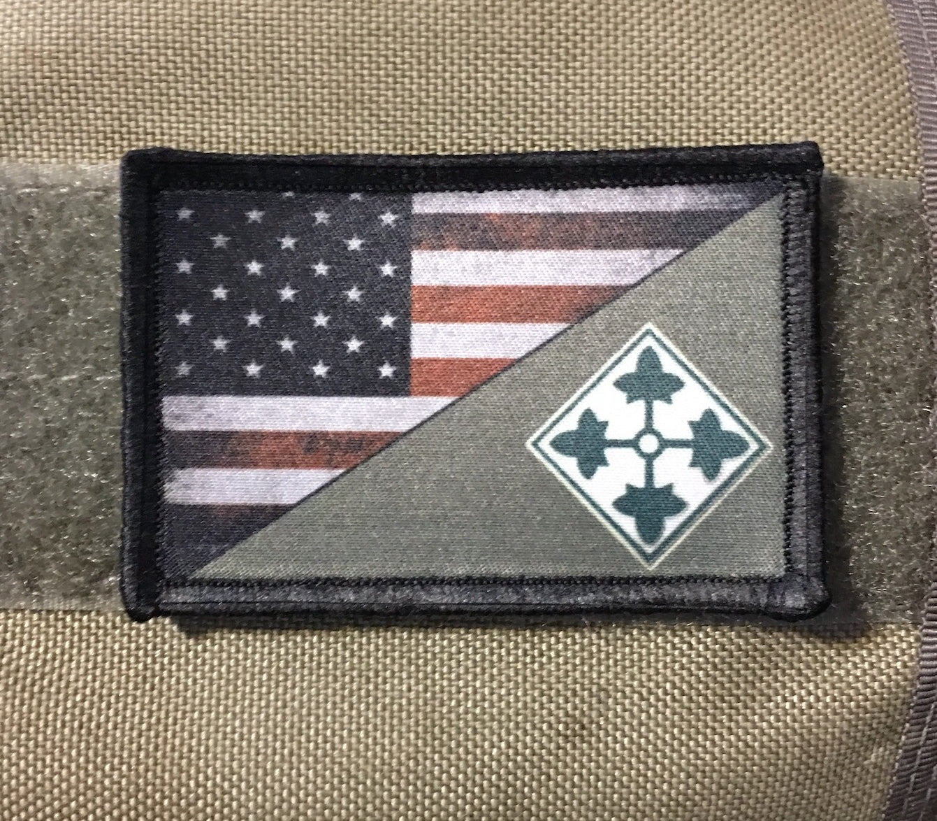 4th Infantry Division US ARMY Morale Patch Morale Patches Redheaded T Shirts