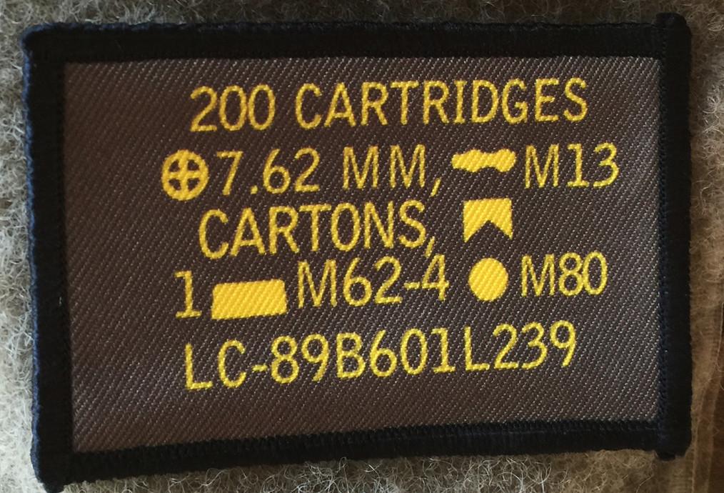 7.62 NATO Ammo Can Morale Patch Morale Patches Redheaded T Shirts
