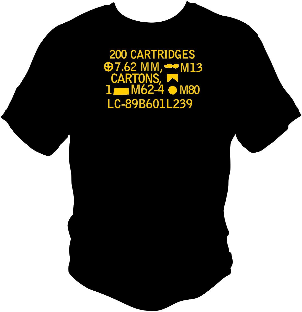 7.62 NATO Cal Ammo Can T Shirt T Shirts Redheaded T Shirts 3XL Black