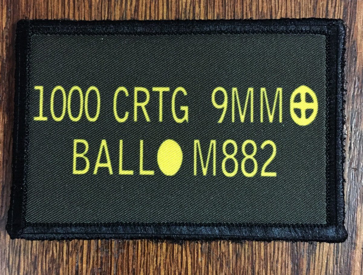 9mm Ammo Can Morale Patch Morale Patches Redheaded T Shirts