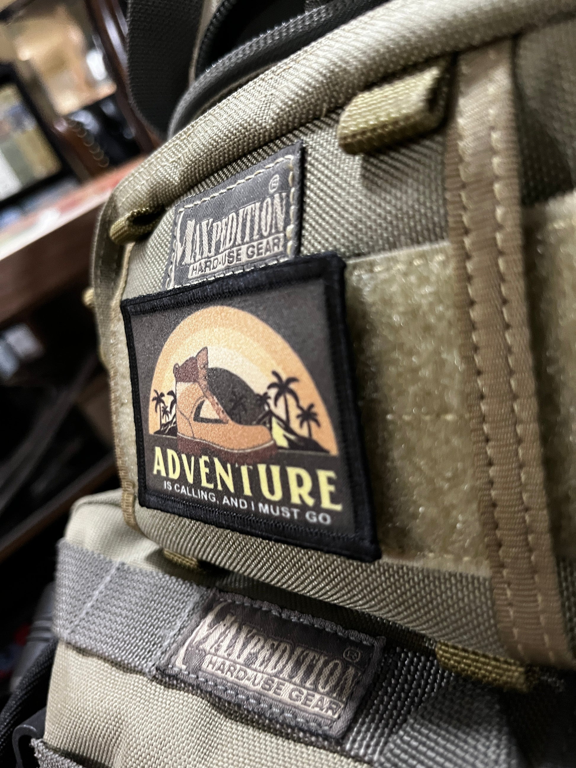 Adventure is Calling Morale Patch Morale Patches Redheaded T Shirts