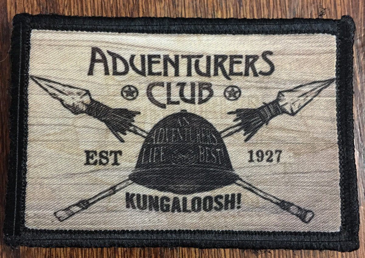 Adventurers Club 'Kungaloosh' Morale Patch Morale Patches Redheaded T Shirts