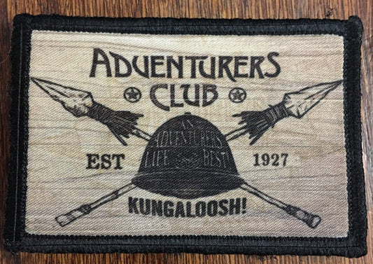 Adventurers Club 'Kungaloosh' Morale Patch Morale Patches Redheaded T Shirts