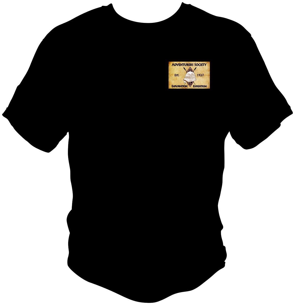 Adventurers Society T Shirt T Shirts Redheaded T Shirts Small Black