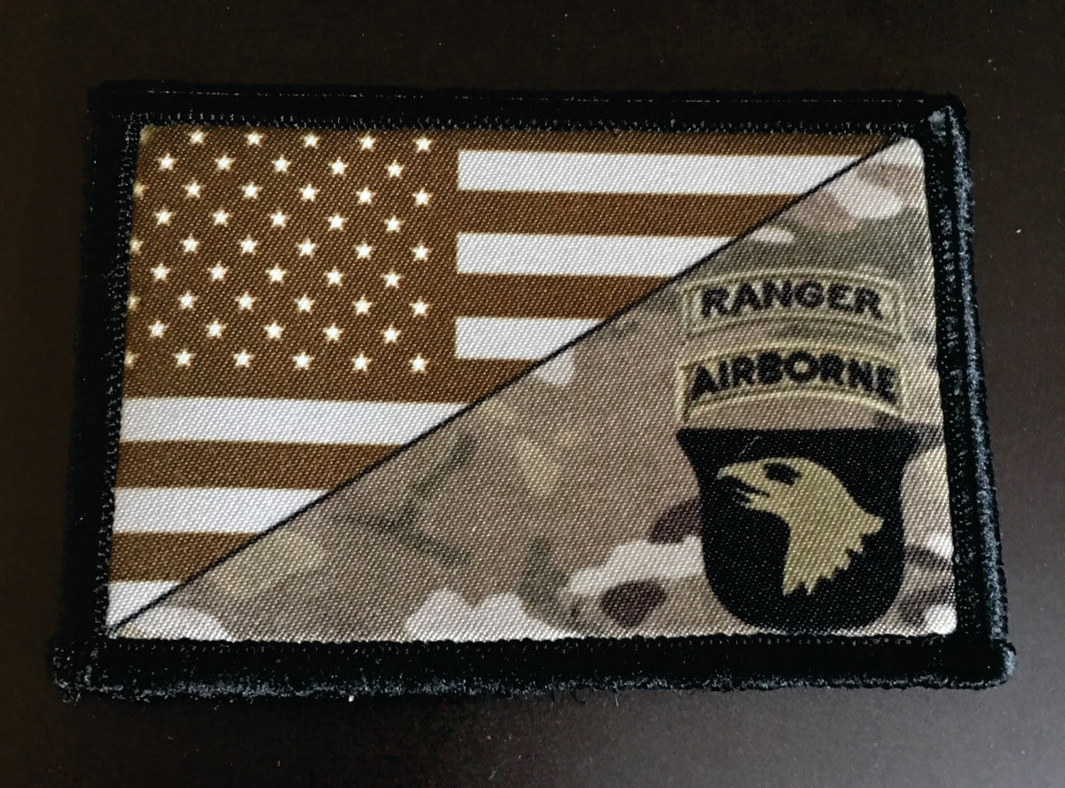 Airborne Ranger Multicam Morale Patch Morale Patches Redheaded T Shirts