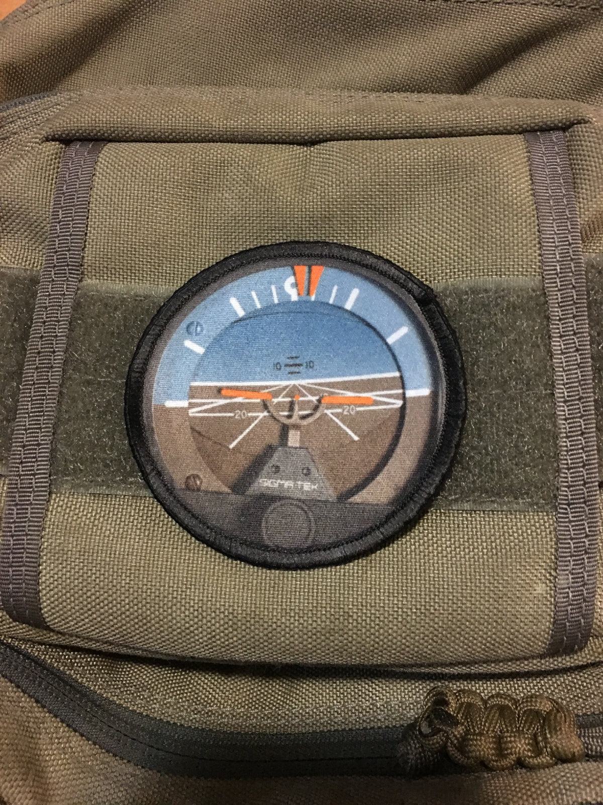 Airplane Artificial Horizon 3" Round Morale Patch Morale Patches Redheaded T Shirts 