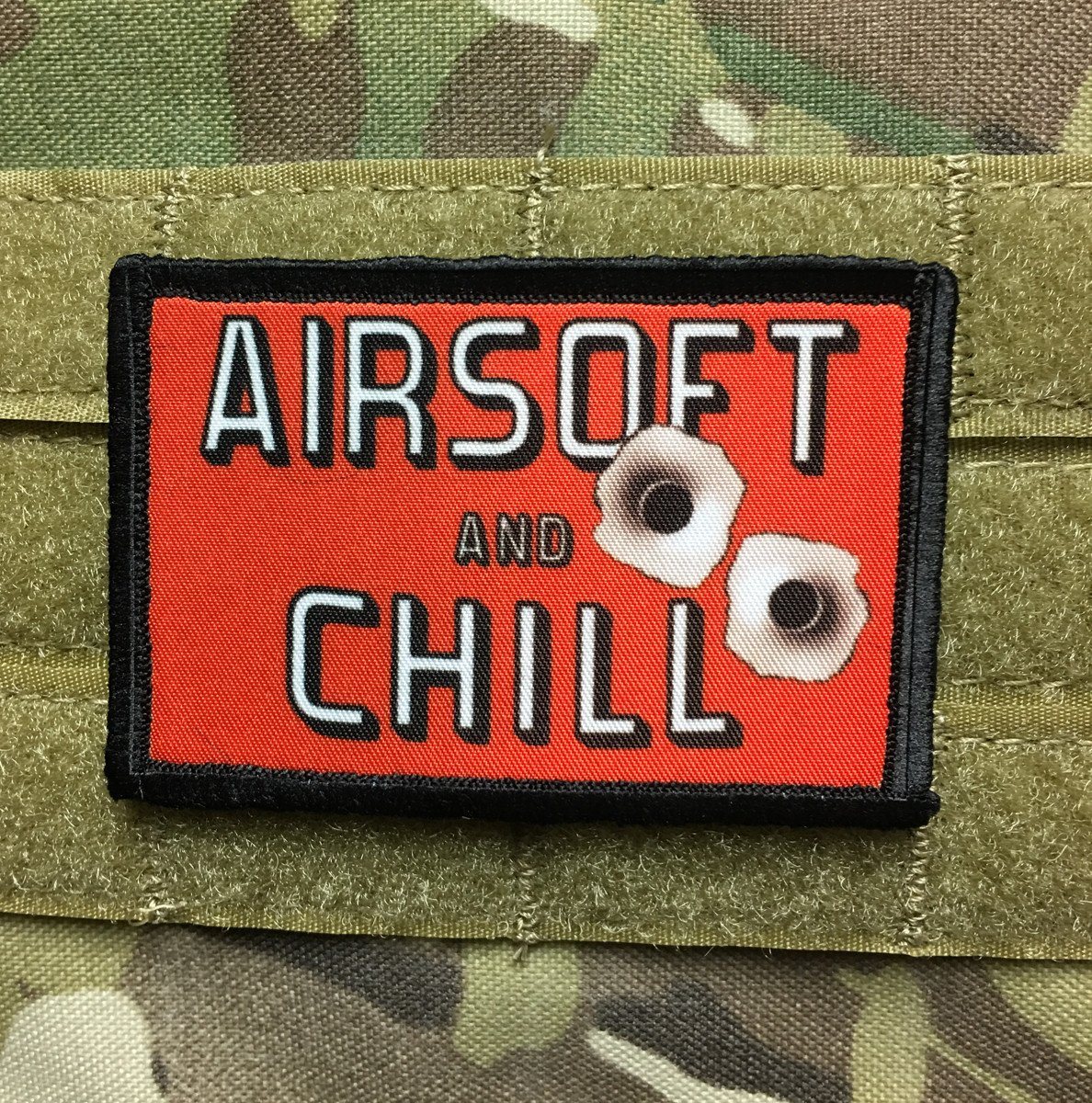 Airsoft and Chill Morale Patch Morale Patches Redheaded T Shirts