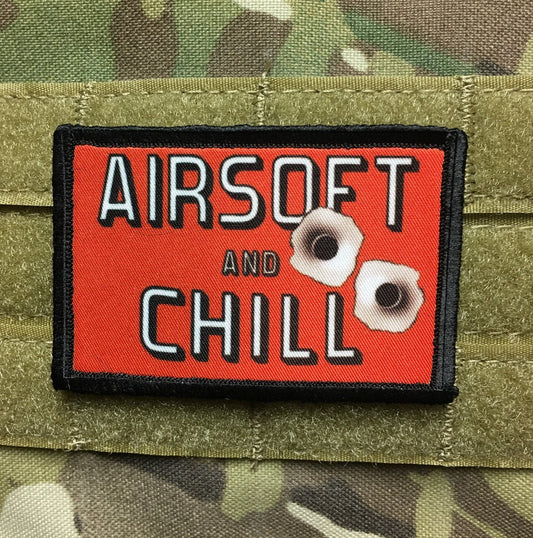 Airsoft and Chill Morale Patch Morale Patches Redheaded T Shirts