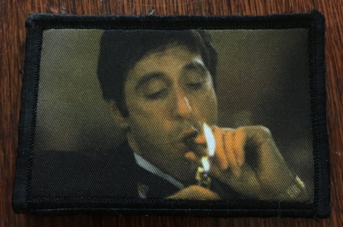 Al Pacino Scarface Cigar Morale Patch Morale Patches Redheaded T Shirts