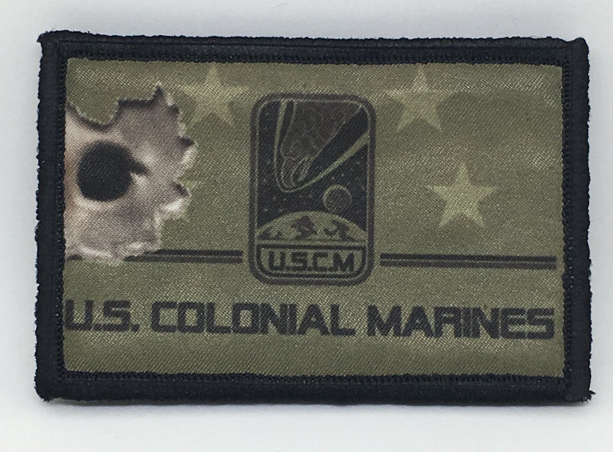 Aliens Movie Colonial Marines Morale Patch Morale Patches Redheaded T Shirts 