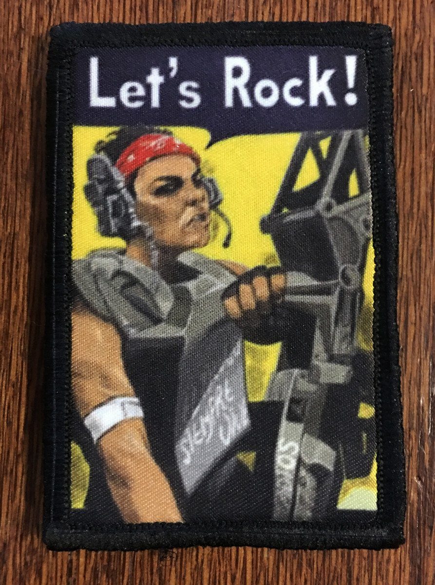 Aliens Sgt Vasquez 'Let's Rock' Morale Patch Morale Patches Redheaded T Shirts 