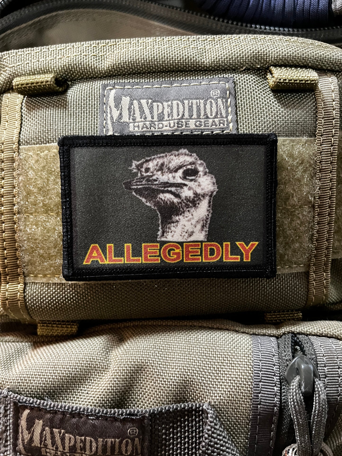 Allegedly Letterkenny Ostrich Morale Patch 2x3" Morale Patches Redheaded T Shirts