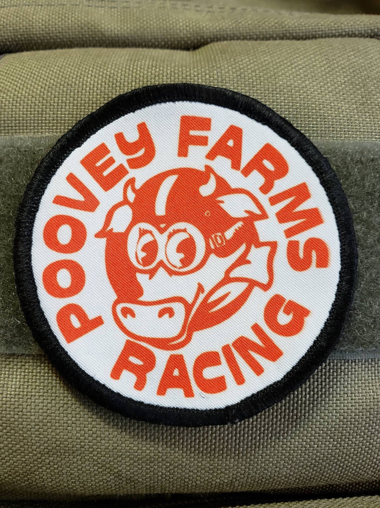 Archer Poovey Farms Racing Morale Patch Morale Patches Redheaded T Shirts